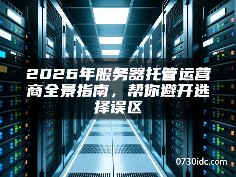 2026年服务器托管运营商全景指南,帮你避开选择误区