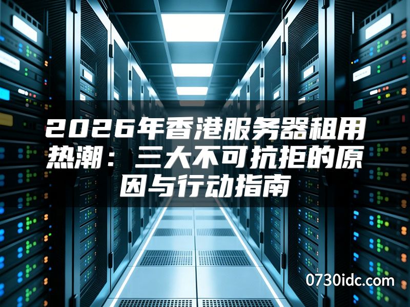 2026年香港服务器租用热潮：三大不可抗拒的原因与行动指南