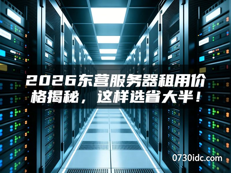 2026东营服务器租用价格揭秘，这样选省大半！