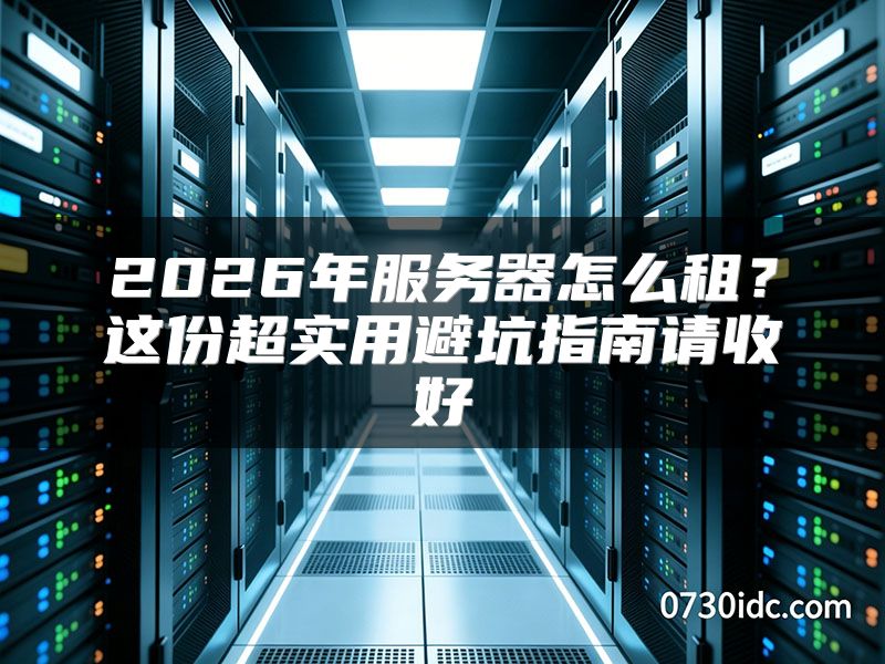 2026年服务器怎么租？这份超实用避坑指南请收好