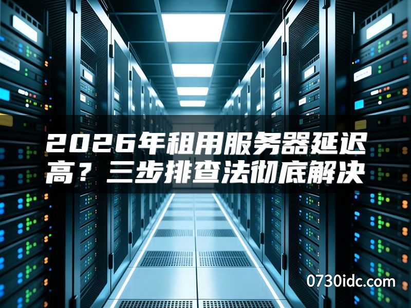2026年租用服务器延迟高?三步排查法彻底解决