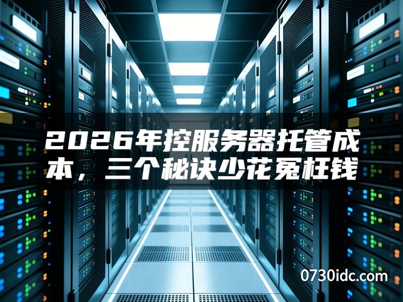 2026年控服务器托管成本,三个秘诀少花冤枉钱