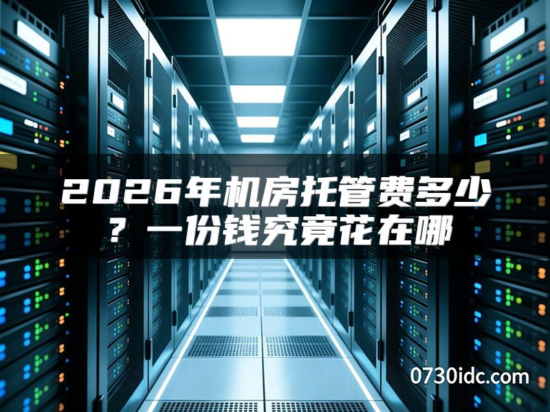 2026年机房托管费多少？一份钱究竟花在哪
