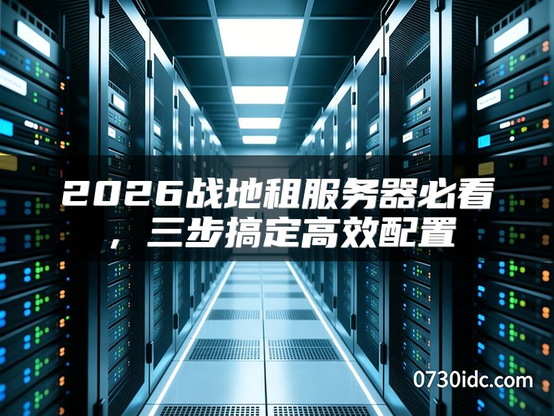 2026战地租服务器必看，三步搞定高效配置