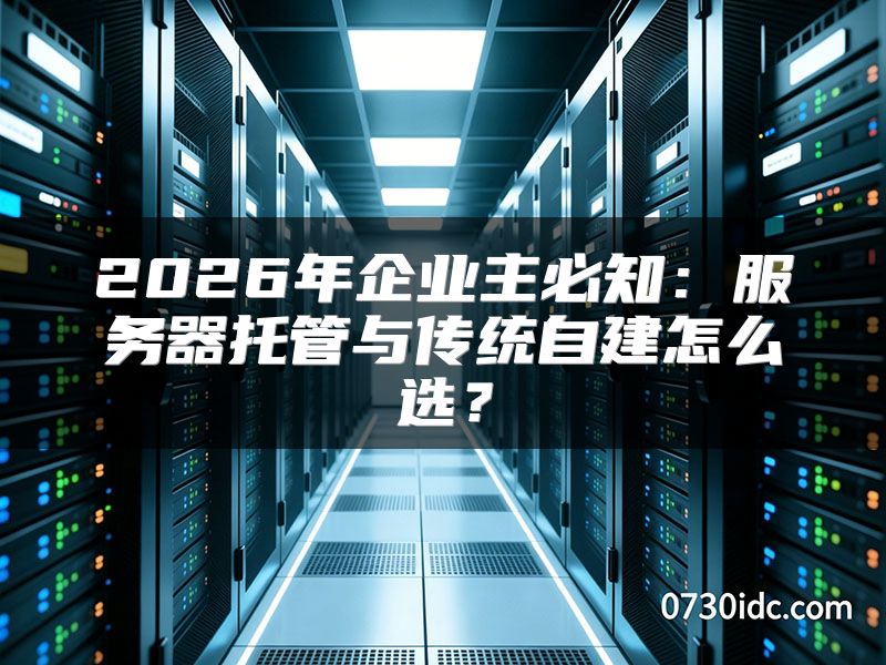 2026年企业主必知:服务器托管与传统自建怎么选?
