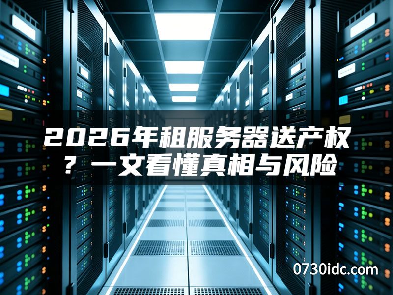 2026年租服务器送产权？一文看懂真相与风险