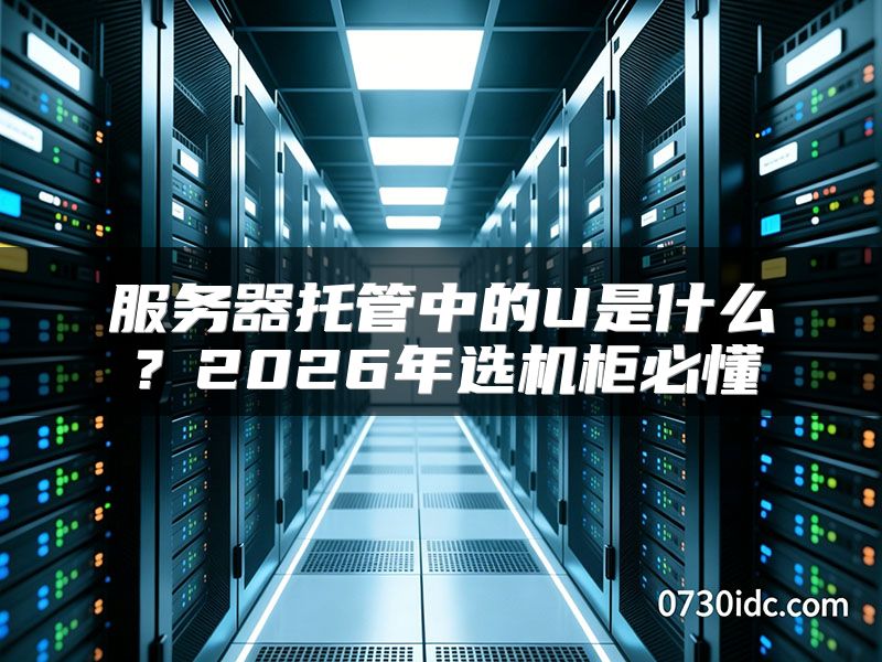 服务器托管中的U是什么？2026年选机柜必懂