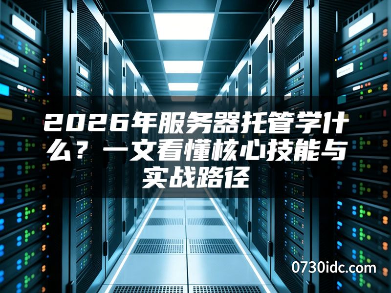 2026年服务器托管学什么?一文看懂核心技能与实战路径
