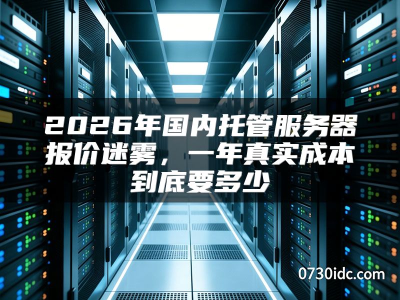 2026年国内托管服务器报价迷雾,一年真实成本到底要多少
