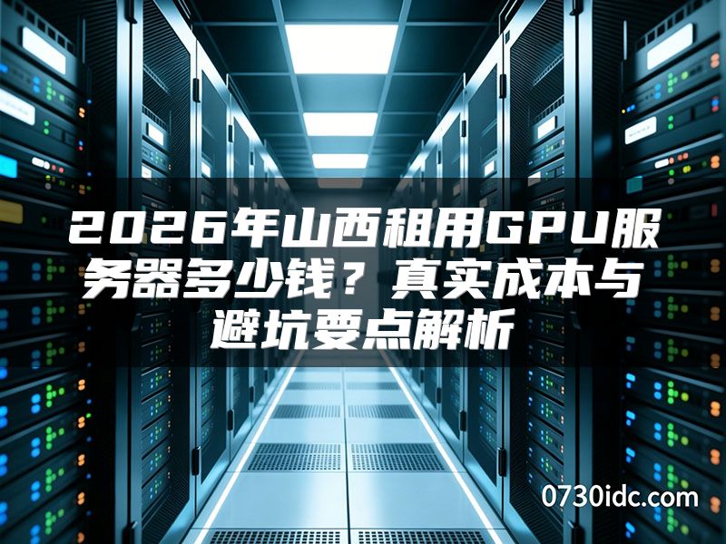 2026年山西租用GPU服务器多少钱?真实成本与避坑要点解析