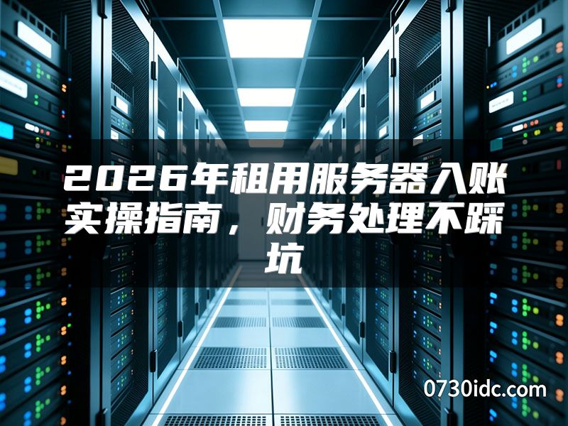 2026年租用服务器入账实操指南,财务处理不踩坑