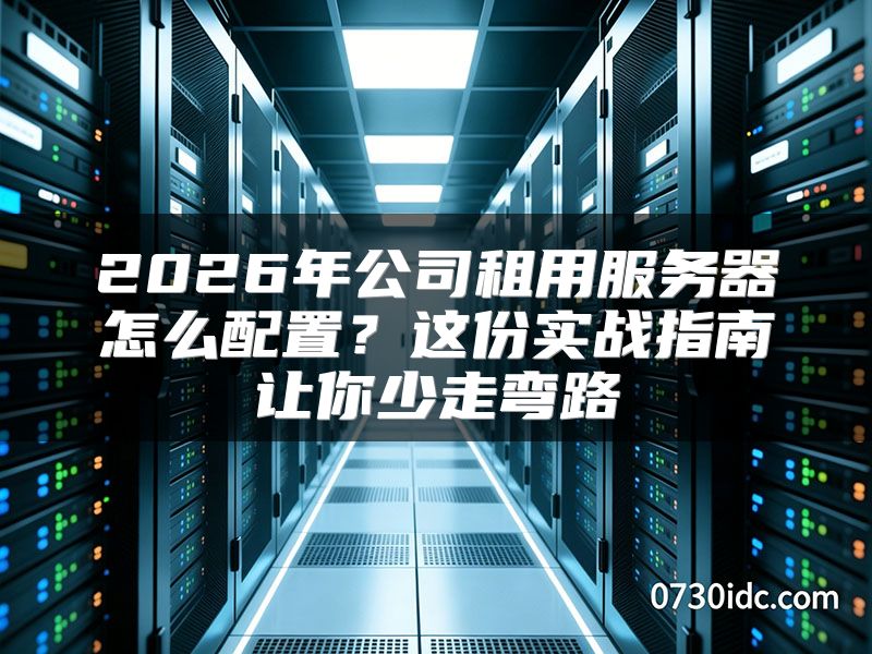 2026年公司租用服务器怎么配置？这份实战指南让你少走弯路