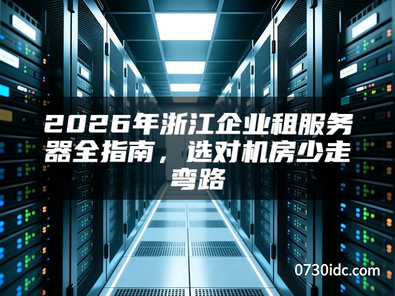 2026年浙江企业租服务器全指南,选对机房少走弯路
