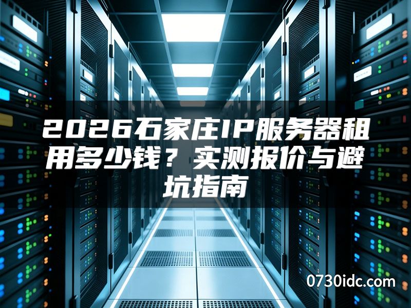 2026石家庄IP服务器租用多少钱?实测报价与避坑指南