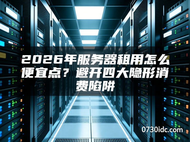 2026年服务器租用怎么便宜点？避开四大隐形消费陷阱