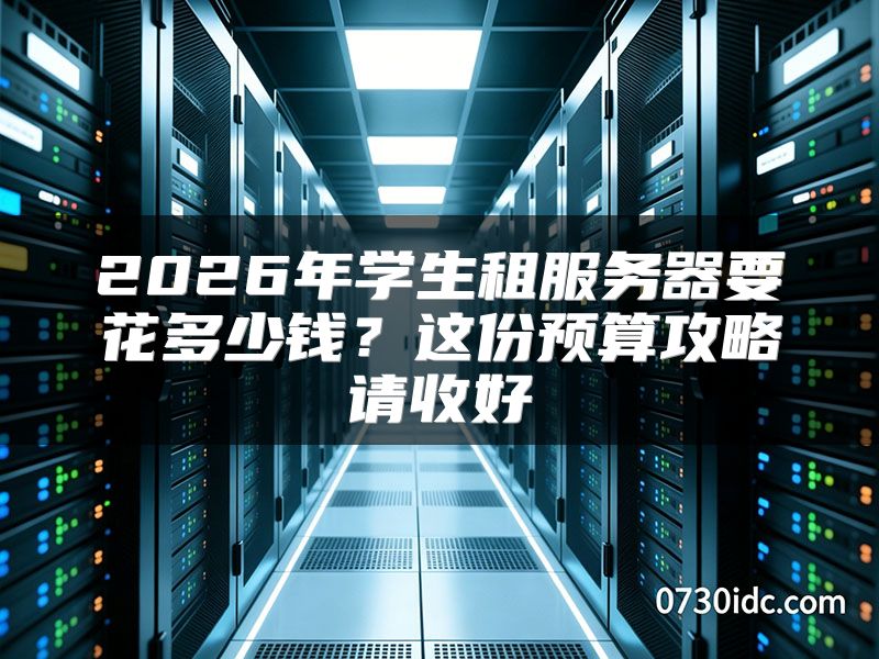 2026年学生租服务器要花多少钱?这份预算攻略请收好
