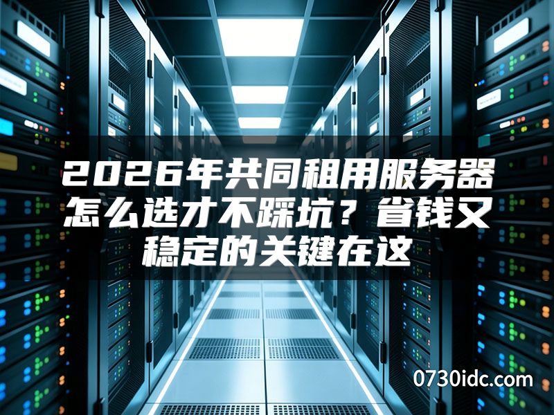 2026年共同租用服务器怎么选才不踩坑？省钱又稳定的关键在这
