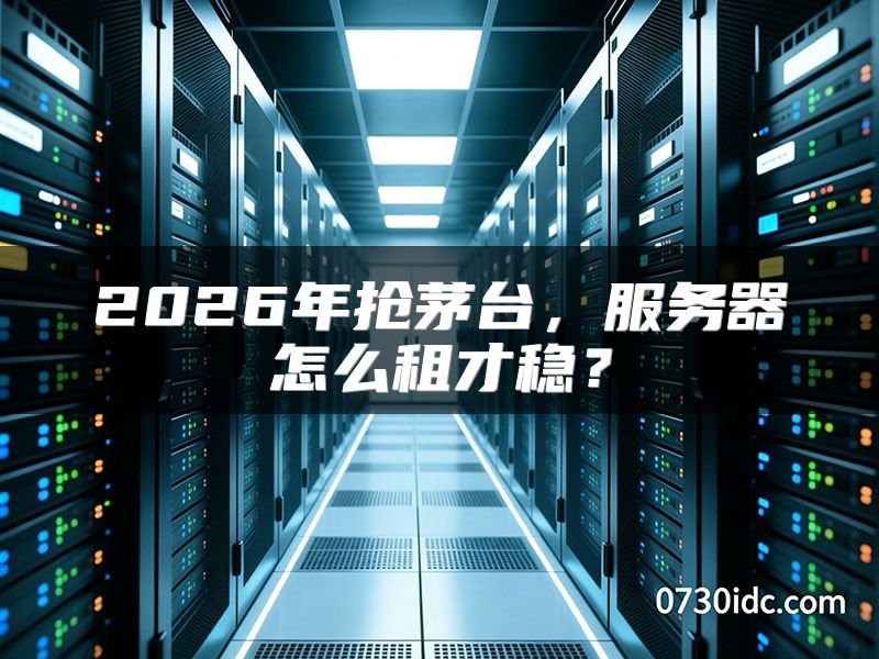 2026年抢茅台，服务器怎么租才稳？