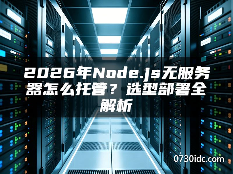 2026年Node.js无服务器怎么托管?选型部署全解析