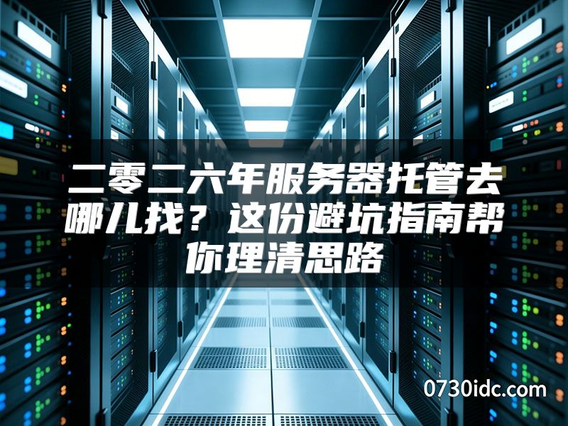 二零二六年服务器托管去哪儿找？这份避坑指南帮你理清思路