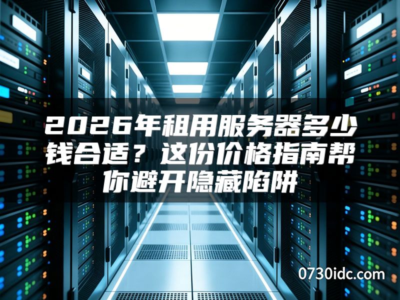 2026年租用服务器多少钱合适?这份价格指南帮你避开隐藏陷阱