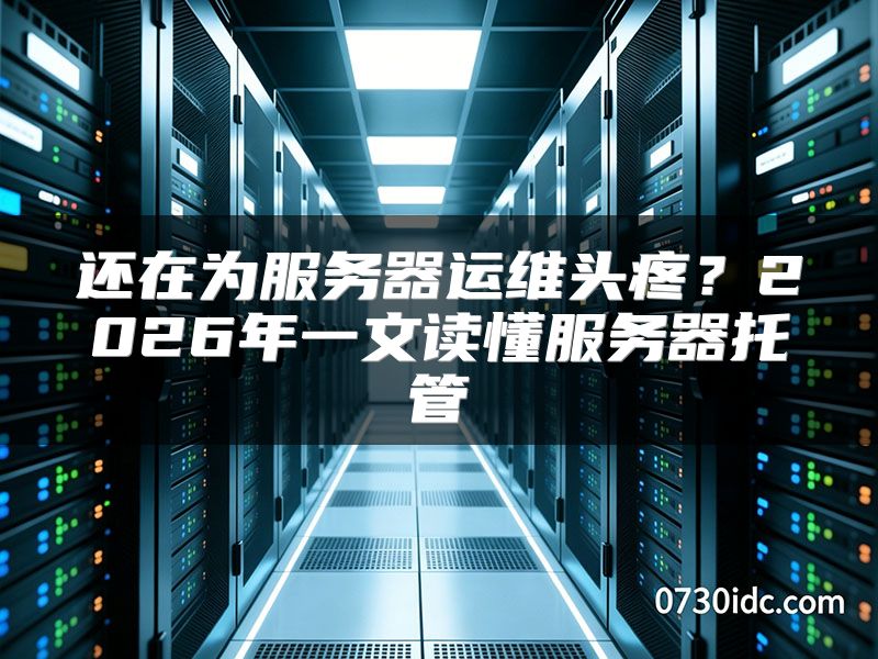 还在为服务器运维头疼？2026年一文读懂服务器托管